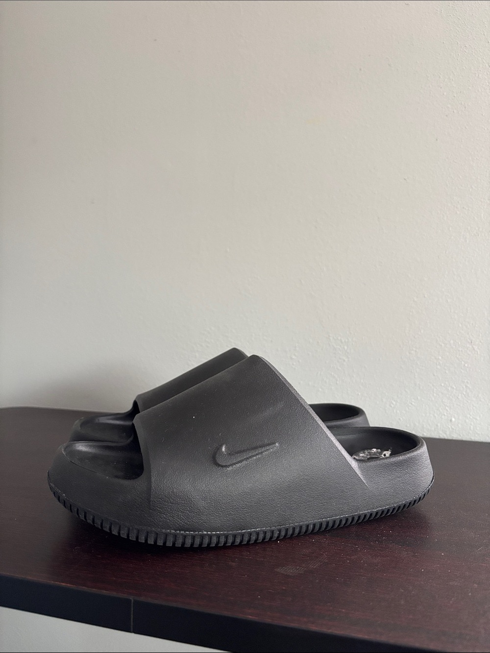 Nike Women's Black Slip-On Slide Sandals